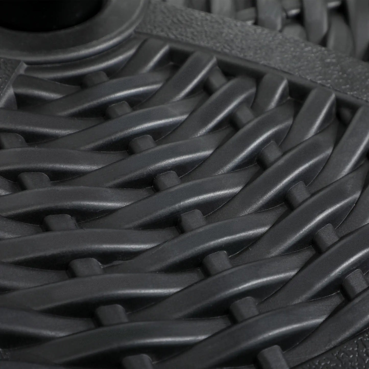 18" Heavy Duty Round Market Umbrella Base, Rattan Design, Black Umbrella Bases at Gallery Canada