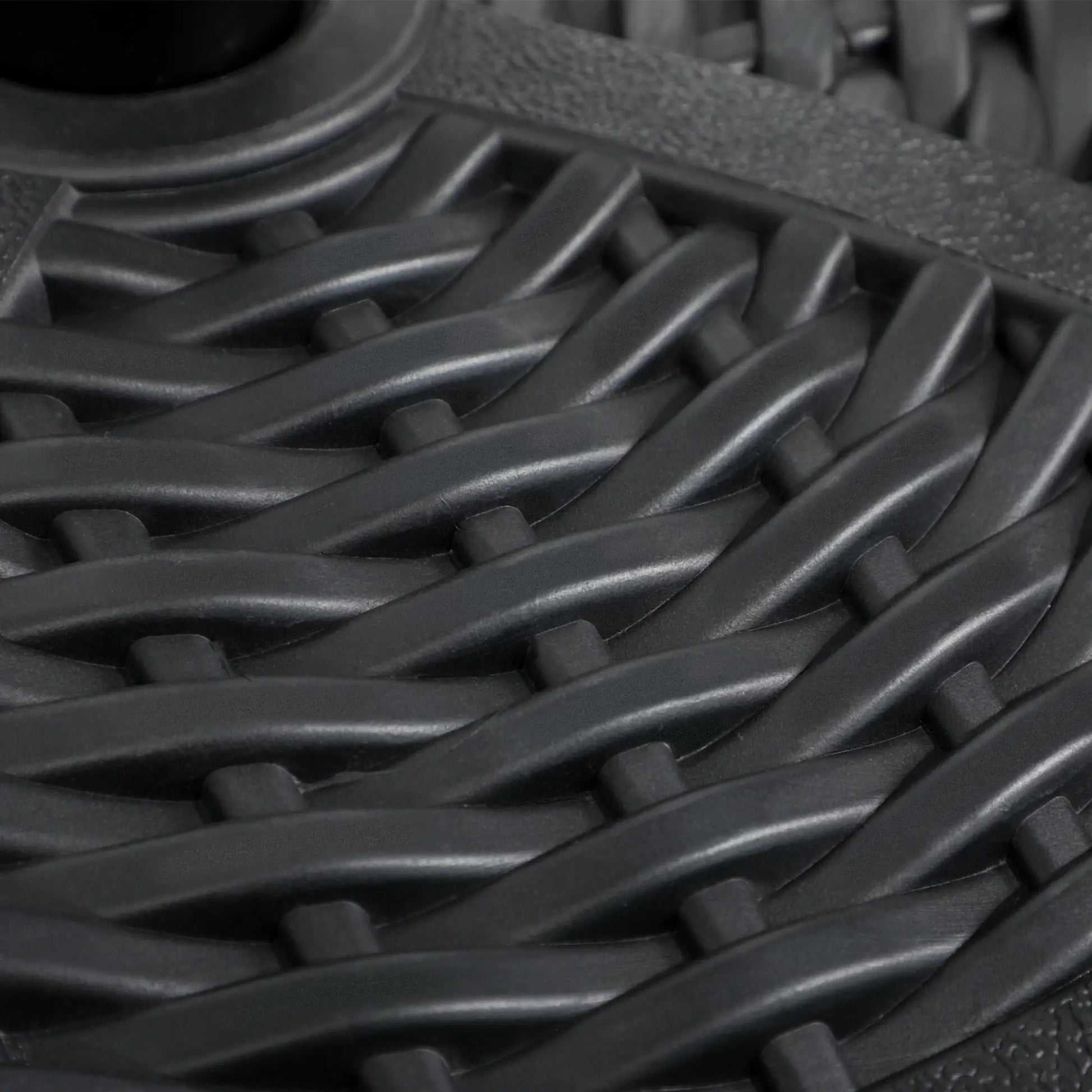 18" Heavy Duty Round Market Umbrella Base, Rattan Design, Black Umbrella Bases at Gallery Canada