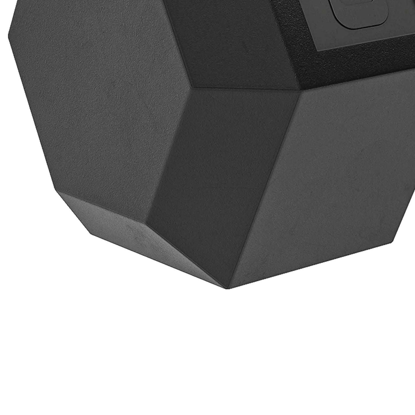 2x40 Lbs Rubber Hex Dumbbell, Weight Barbell for Gym, Black