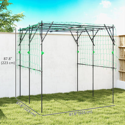 7.3 FT Tall Metal Garden Arch Trellis, For Climbing Plants, Black Plant Stands at Gallery Canada