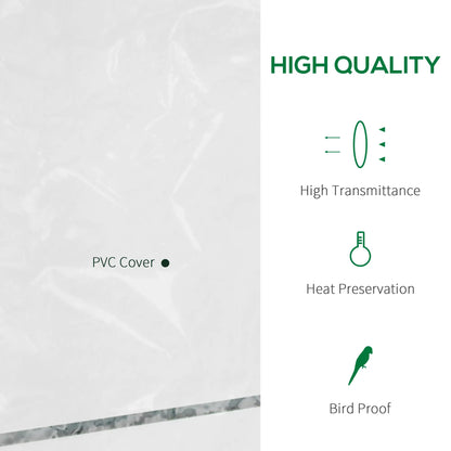 56” x 29” x 77” Walk-In Greenhouse, 4 Tier Shelves, Roll Up Door, Transparent Walk In Greenhouses at Gallery Canada