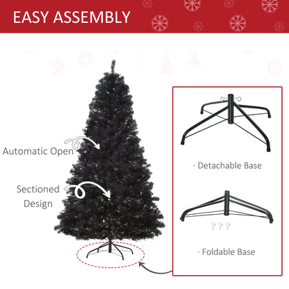 7ft Artificial Christmas Tree, Indoor Holiday Decoration, Black Artificial Christmas Trees at Gallery Canada