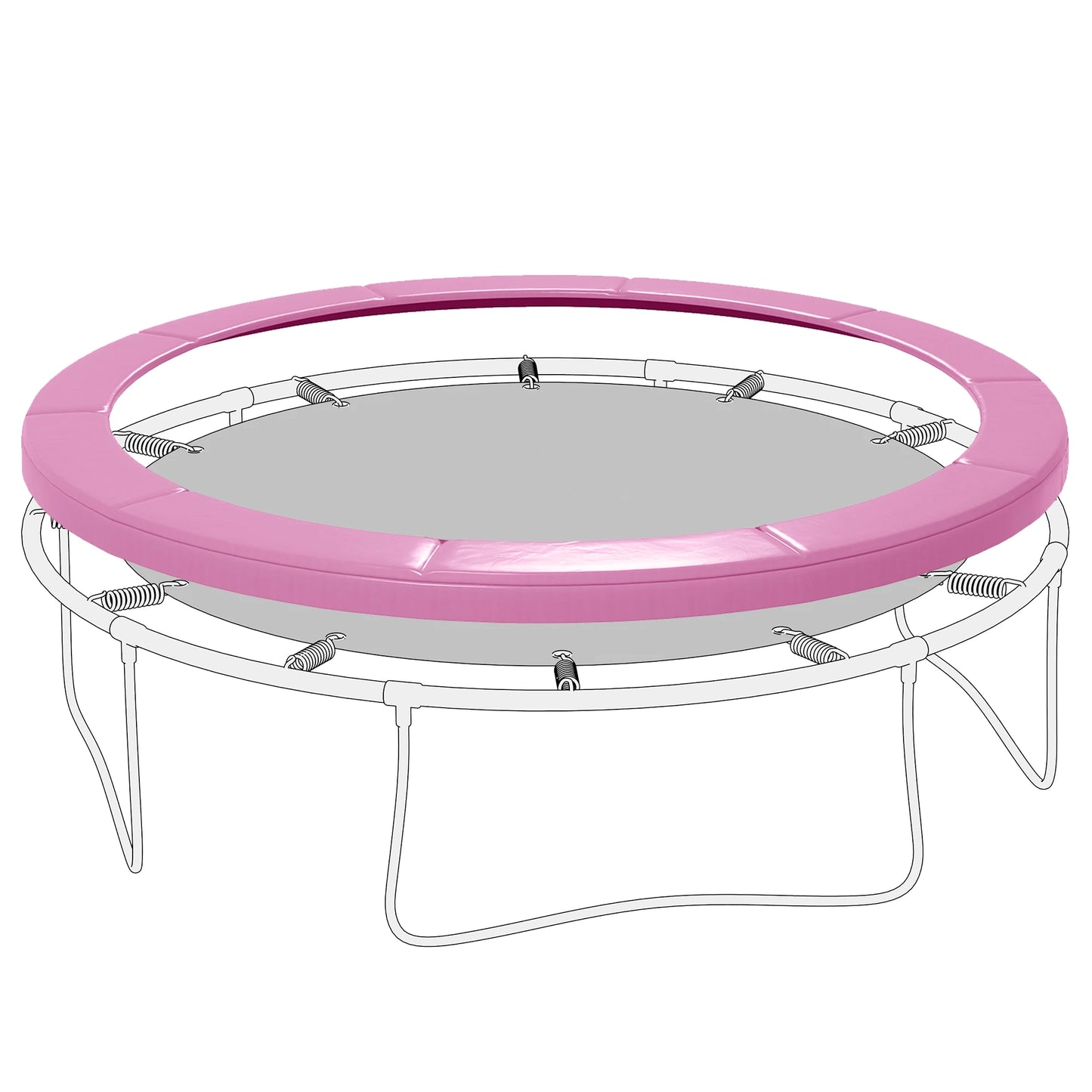 12FT Trampoline Spring Cover, Waterproof, Tear-Resistant, Pink Trampolines Pink at Gallery Canada