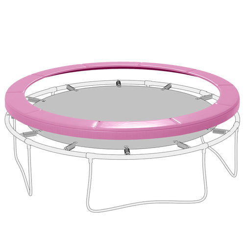 12FT Trampoline Spring Cover, Waterproof, Tear-Resistant, Pink