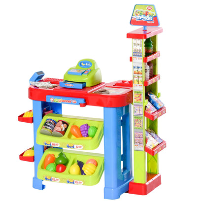 Supermarket Playset, Shopping Cart, Cash Register, Light & Sound, Age 3-6 Workbench Toy Sets at Gallery Canada