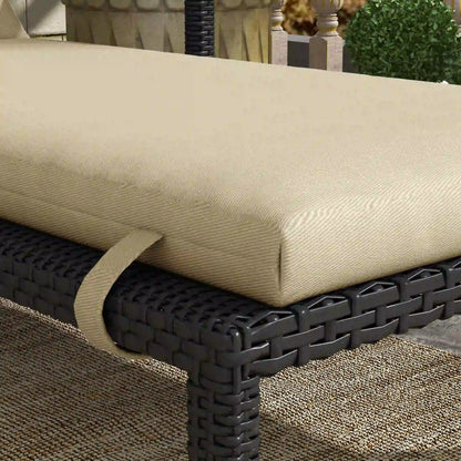 Chaise Lounge Chair Cushion, Sun Lounger Pads with Headrest, Beige Patio Chair Cushions at Gallery Canada