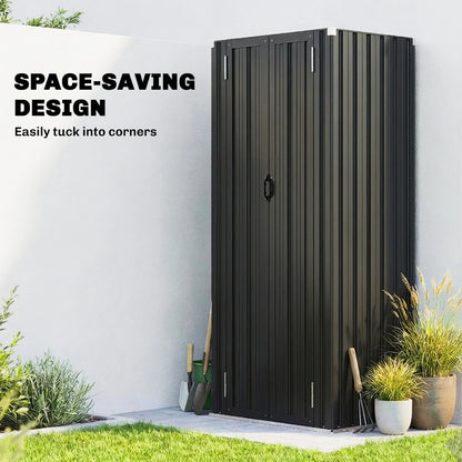 Outdoor Storage Shed, Adjustable Shelves, Metal Garden Shed, Double Doors Sheds at Gallery Canada