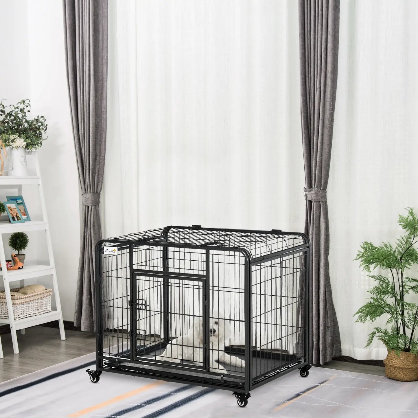 Heavy Duty Folding Dog Crate, Medium Size, 37" x 23" x 27" Houses, Kennels & Pens at Gallery Canada