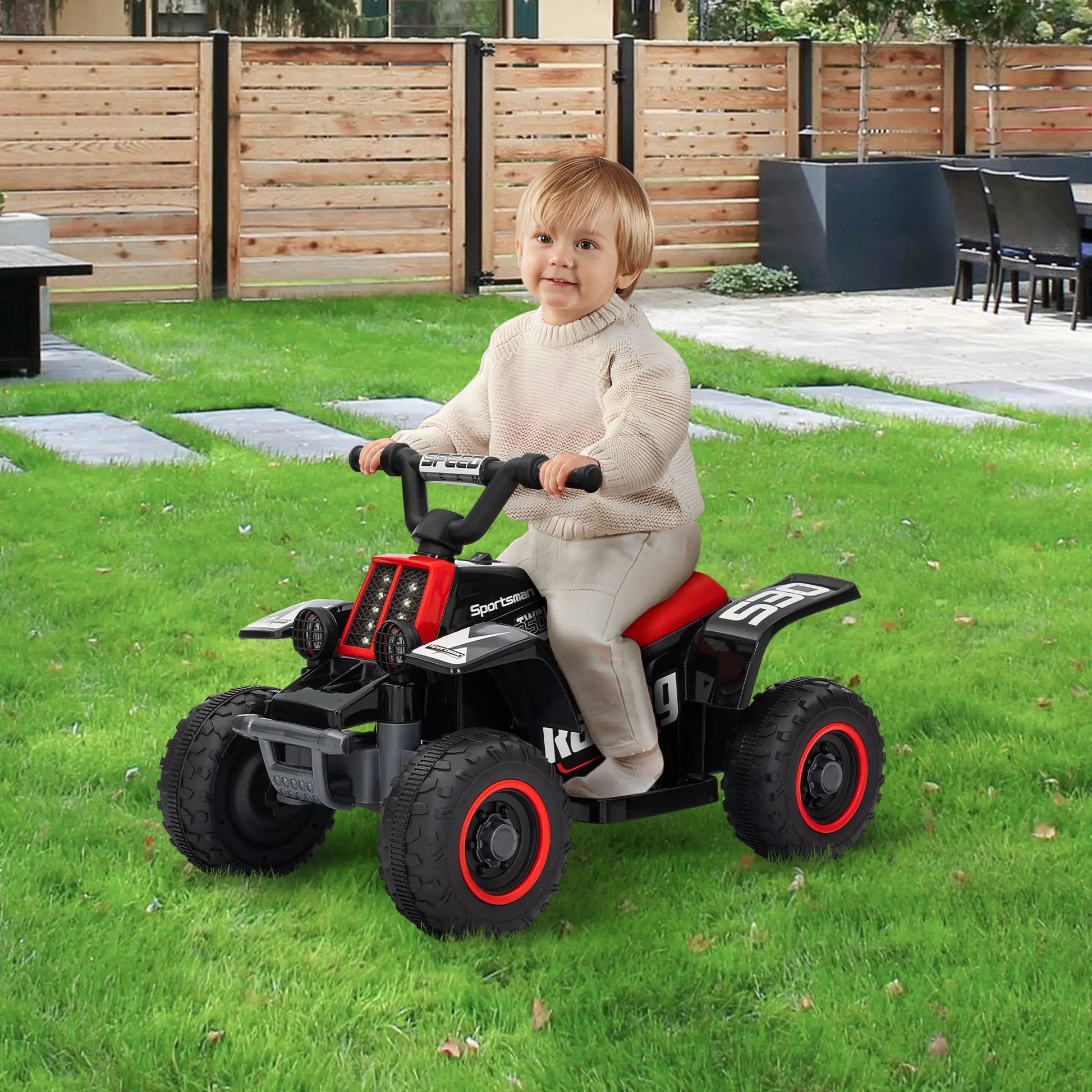 6V Kids ATV Quad, 4 Wheeler Electric Ride On Car, Black Electric Toy Cars at Gallery Canada
