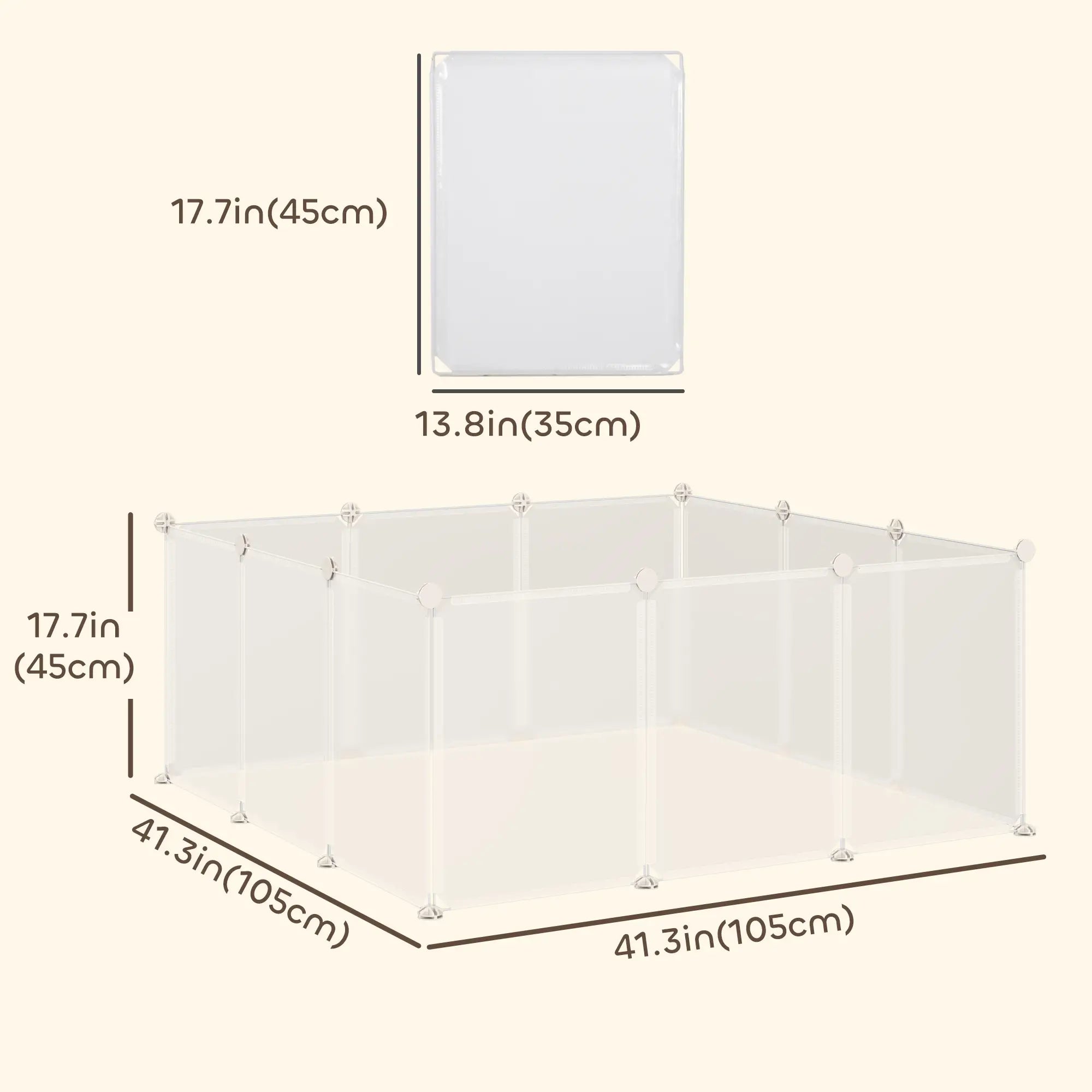 Small Animal Cage, 12 Panels, 18