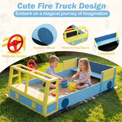 Large Car Theme Sand Box, With Bottom Liner, Blue Sandboxes at Gallery Canada