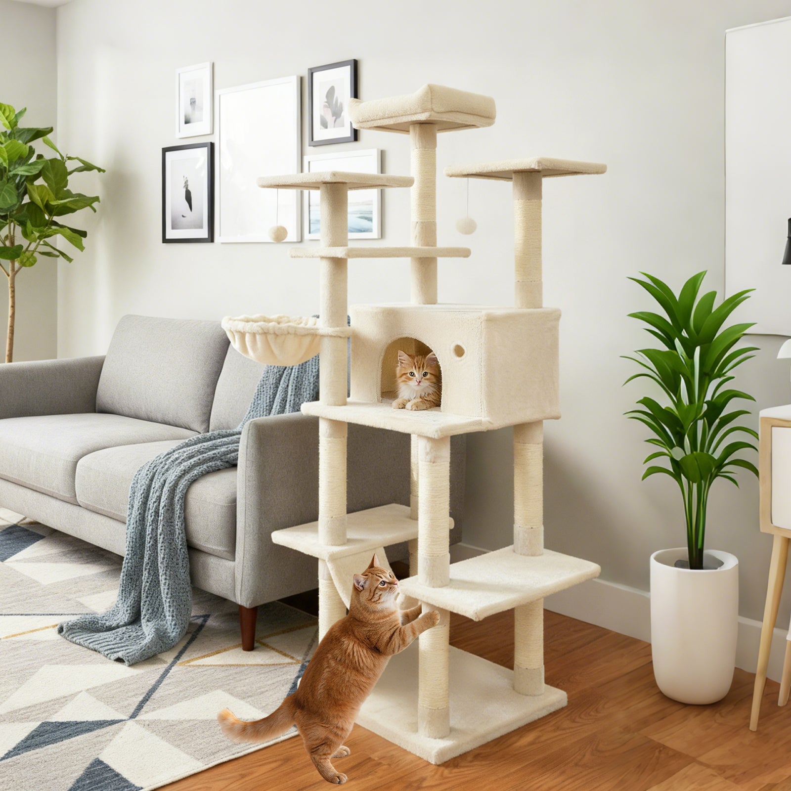 Large Cat Tree for Indoor Cats 63
