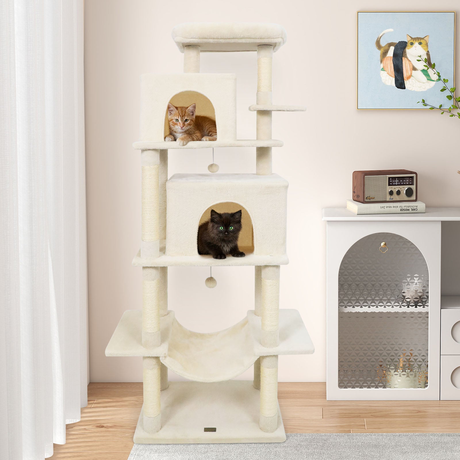 Large Cat Tree for Indoor Cats 70