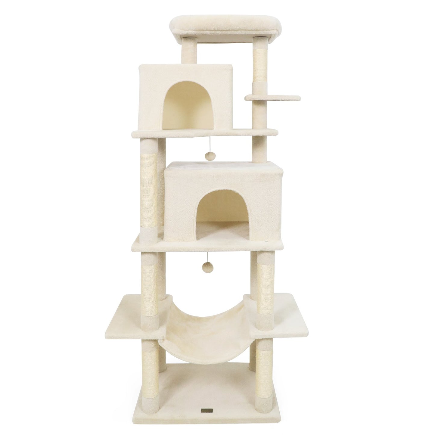 Large Cat Tree for Indoor Cats 70" Tall Cat Tower, Beige Cat Trees Condos & Scratchers at Gallery Canada