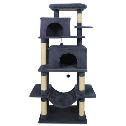 Large Cat Tree for Indoor Cats 70" Tall Cat Tower, Dark Gray Cat Trees Condos & Scratchers at Gallery Canada