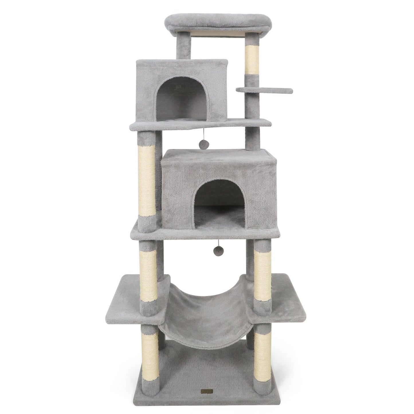 Large Cat Tree for Indoor Cats 70" Tall Cat Tower, Light Gray Cat Trees Condos & Scratchers at Gallery Canada