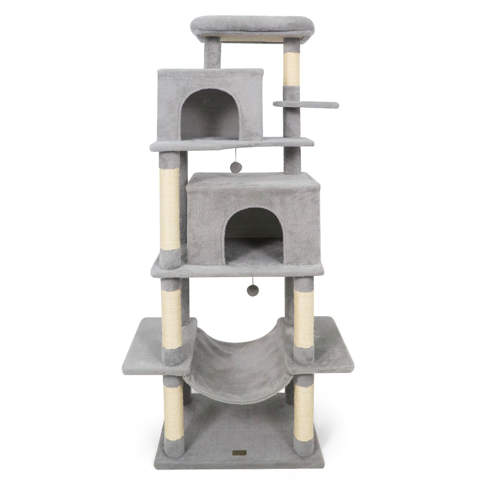 Large Cat Tree for Indoor Cats 70" Tall Cat Tower, Light Gray Cat Trees Condos & Scratchers at Gallery Canada
