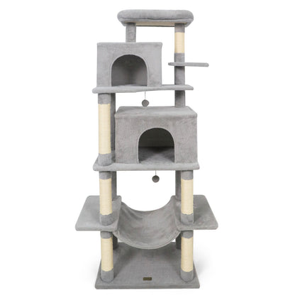 Large Cat Tree for Indoor Cats 70" Tall Cat Tower, Light Gray Cat Trees Condos & Scratchers at Gallery Canada