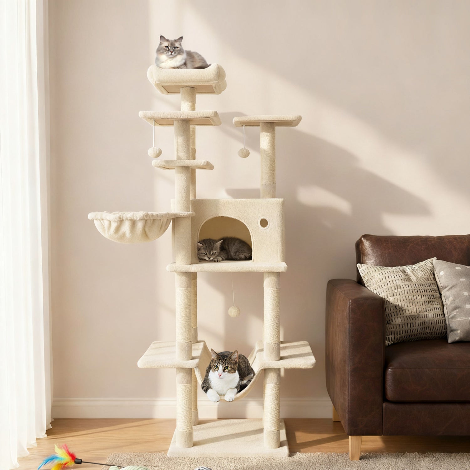 Large Cat Tree for Indoor Cats 63