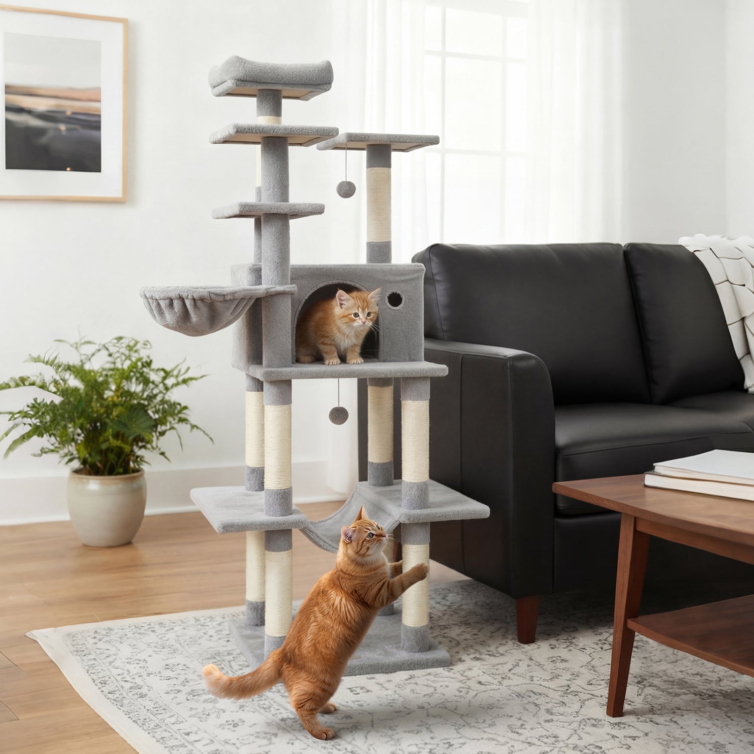 Large Cat Tree for Indoor Cats 63
