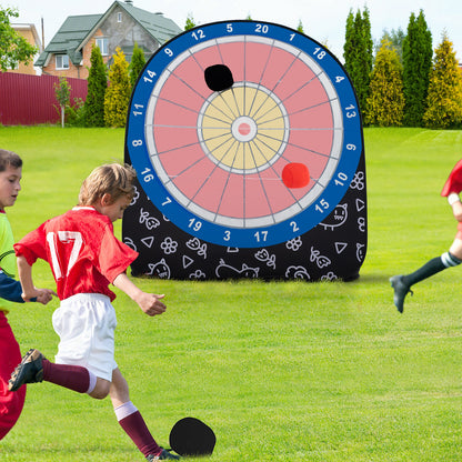 Large Dart Board, 4 Kick Balls, Black Lawn Games at Gallery Canada