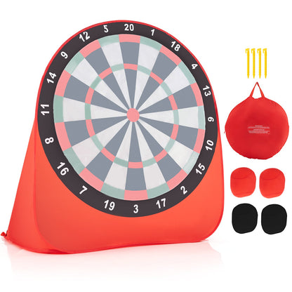 Large Dart Board For Kids, 4 Kick Balls, Red Lawn Games at Gallery Canada