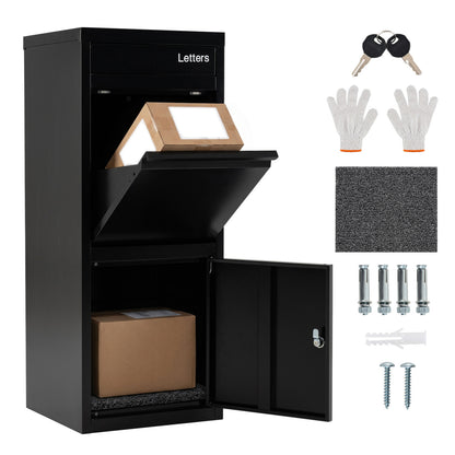 Large Galvanized Package Delivery Box, Anti-Theft Design, Black Sheds & Outdoor Storage at Gallery Canada