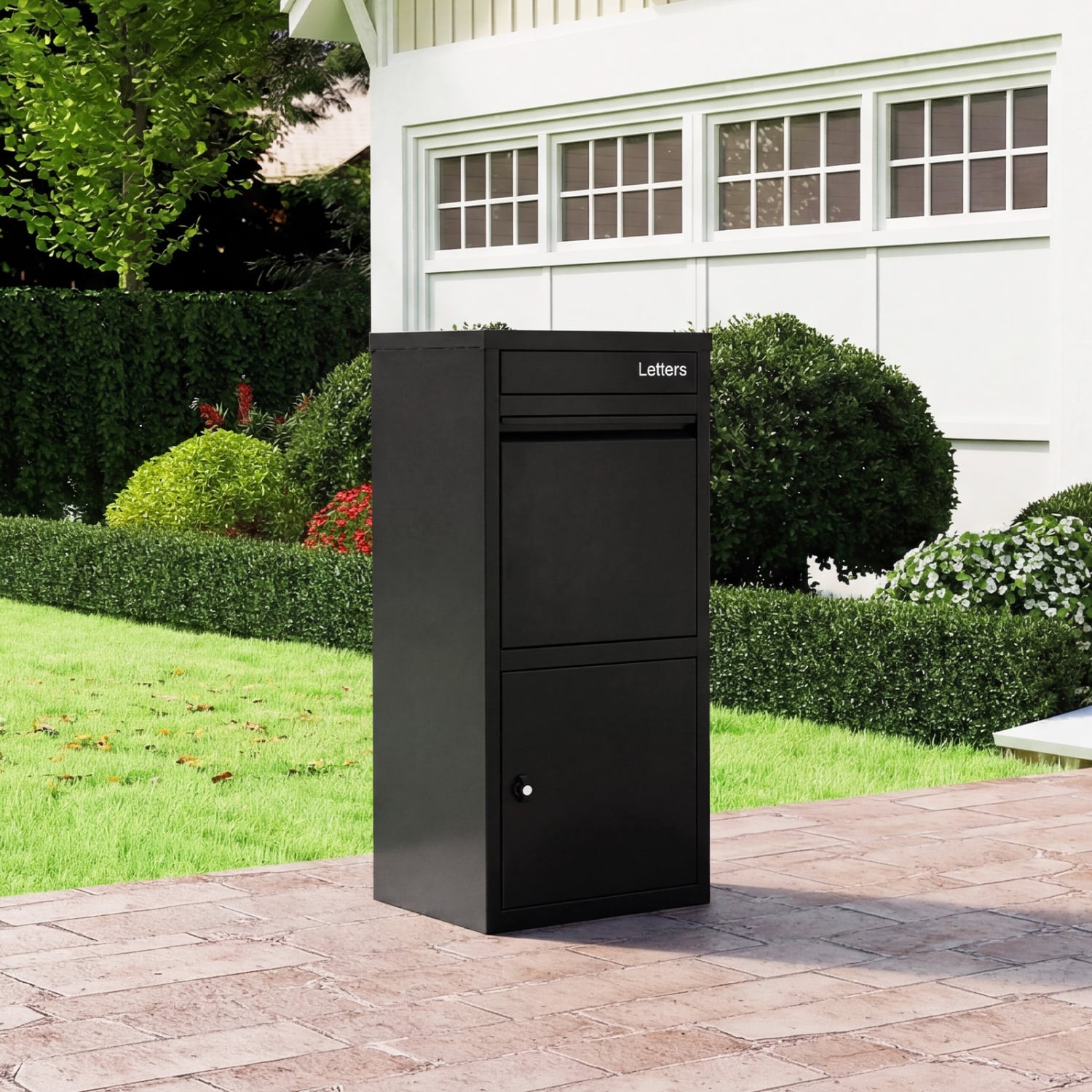 Large Galvanized Package Delivery Box, Anti-Theft Design, Black Sheds & Outdoor Storage at Gallery Canada