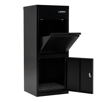 Large Galvanized Package Delivery Box, Anti-Theft Design, Black Sheds & Outdoor Storage at Gallery Canada