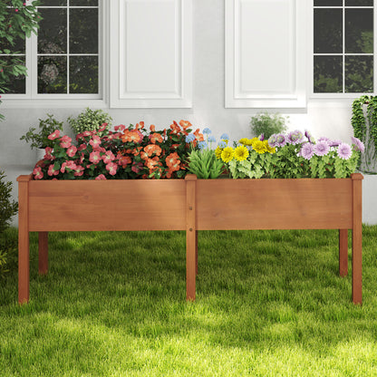 Large Raised Garden Bed, With Drainage Holes, 6 Supporting Legs, Brown Raised Garden Beds at Gallery Canada