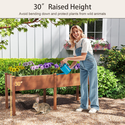 Large Raised Garden Bed, With Drainage Holes, 6 Supporting Legs, Brown Raised Garden Beds at Gallery Canada