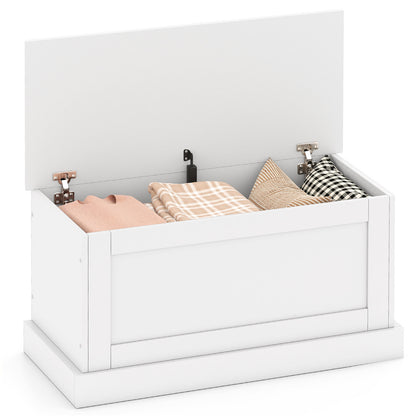 Large Storage Chest, Safety Metal Hinge, Off White Shoe Racks & Storage Benches Off White at Gallery Canada