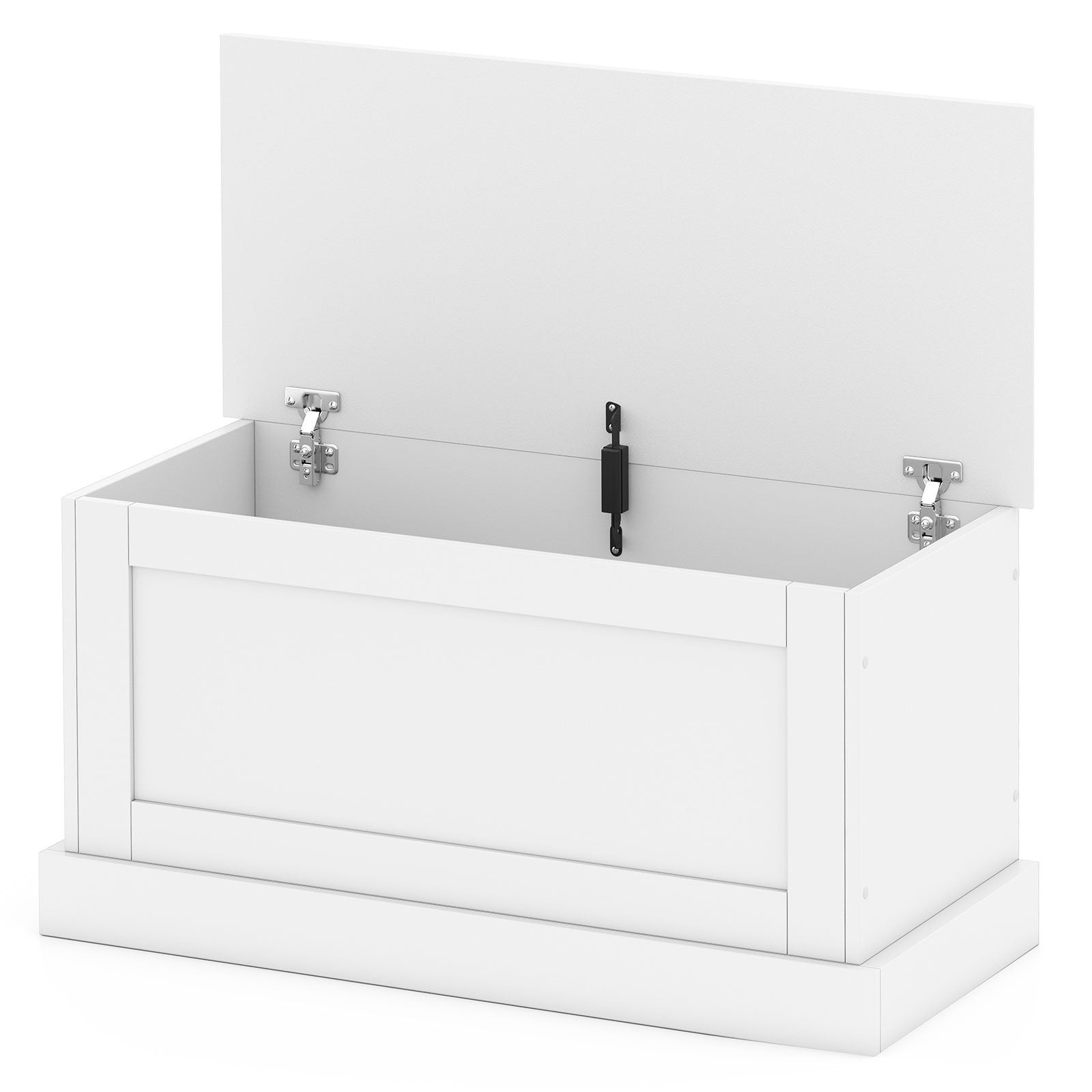 Large Storage Chest with Safety Metal Hinge-off white, Off White Shoe Racks & Storage Benches at Gallery Canada