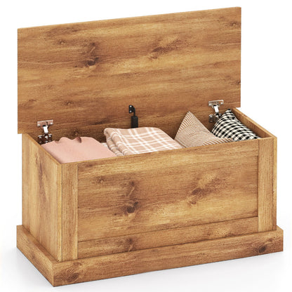 Large Storage Chest with Safety Metal Hinge, Natural Shoe Racks & Storage Benches Natural at Gallery Canada