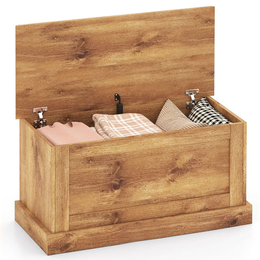 Large Storage Chest with Safety Metal Hinge, Natural Shoe Racks & Storage Benches Natural at Gallery Canada