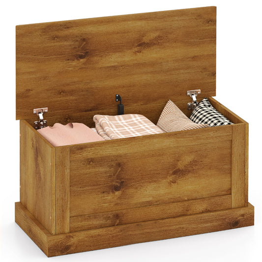 Large Storage Chest, Natural, Metal Hinge Shoe Racks & Storage Benches Natural at Gallery Canada