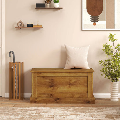 Large Storage Chest, Natural, Metal Hinge Shoe Racks & Storage Benches at Gallery Canada