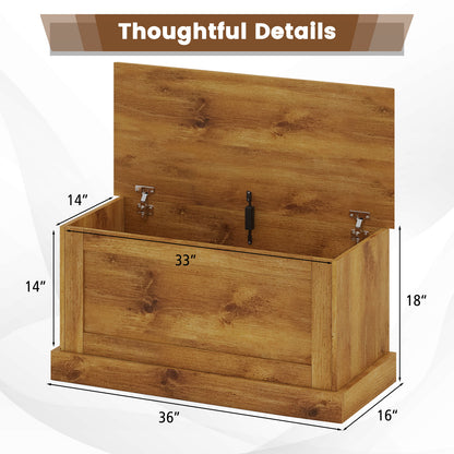 Large Storage Chest, Natural, Metal Hinge Shoe Racks & Storage Benches at Gallery Canada