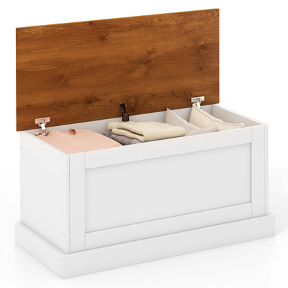 Grand coffre de rangement, Blanc