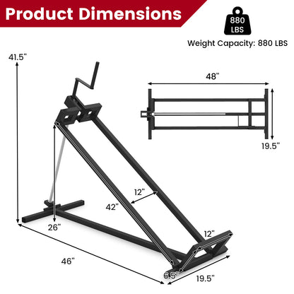 Lawn Mower Lift Jack Riding Mower Lift, Black Garden Tools at Gallery Canada