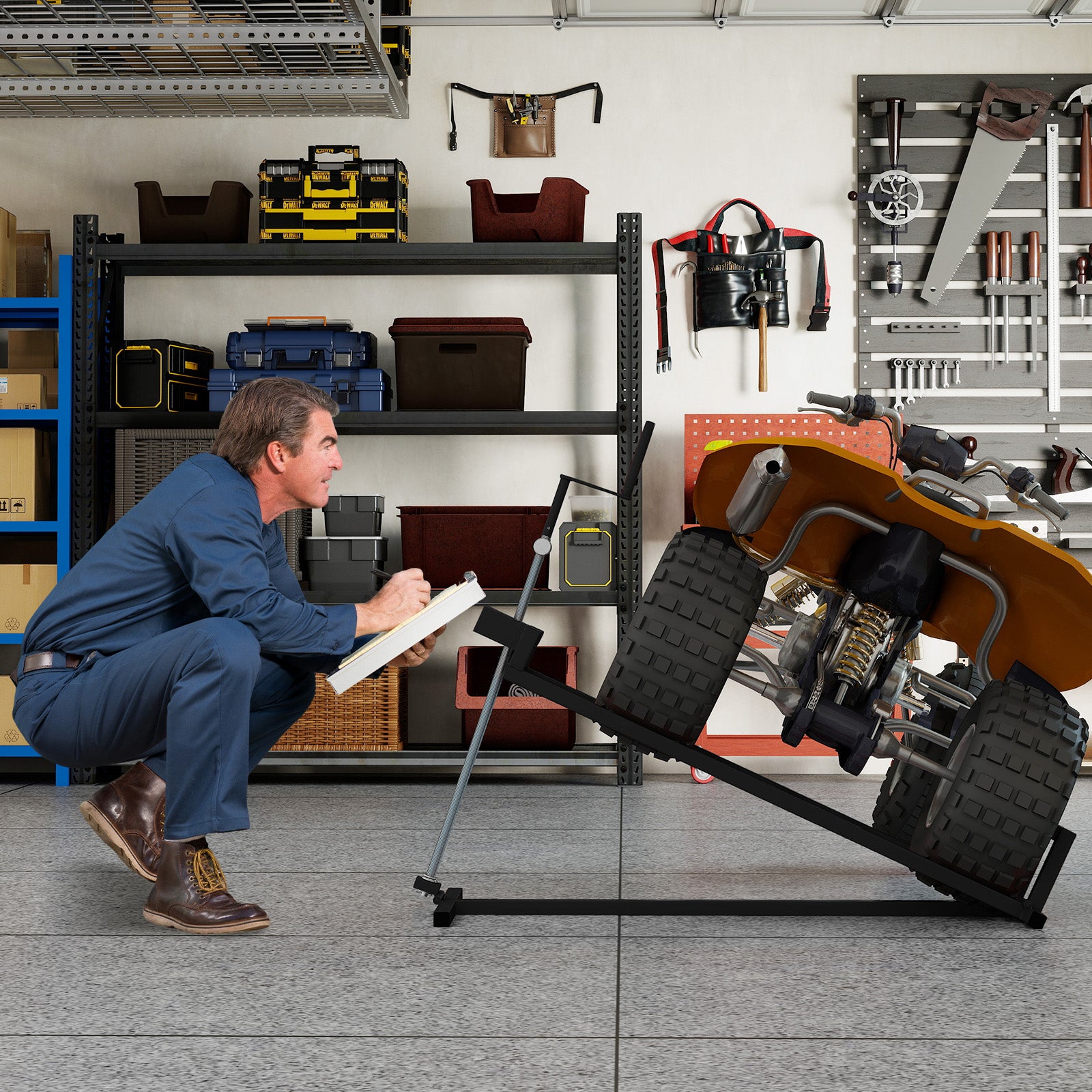 Lawn Mower Lift Jack Riding Mower Lift, Black Garden Tools at Gallery Canada