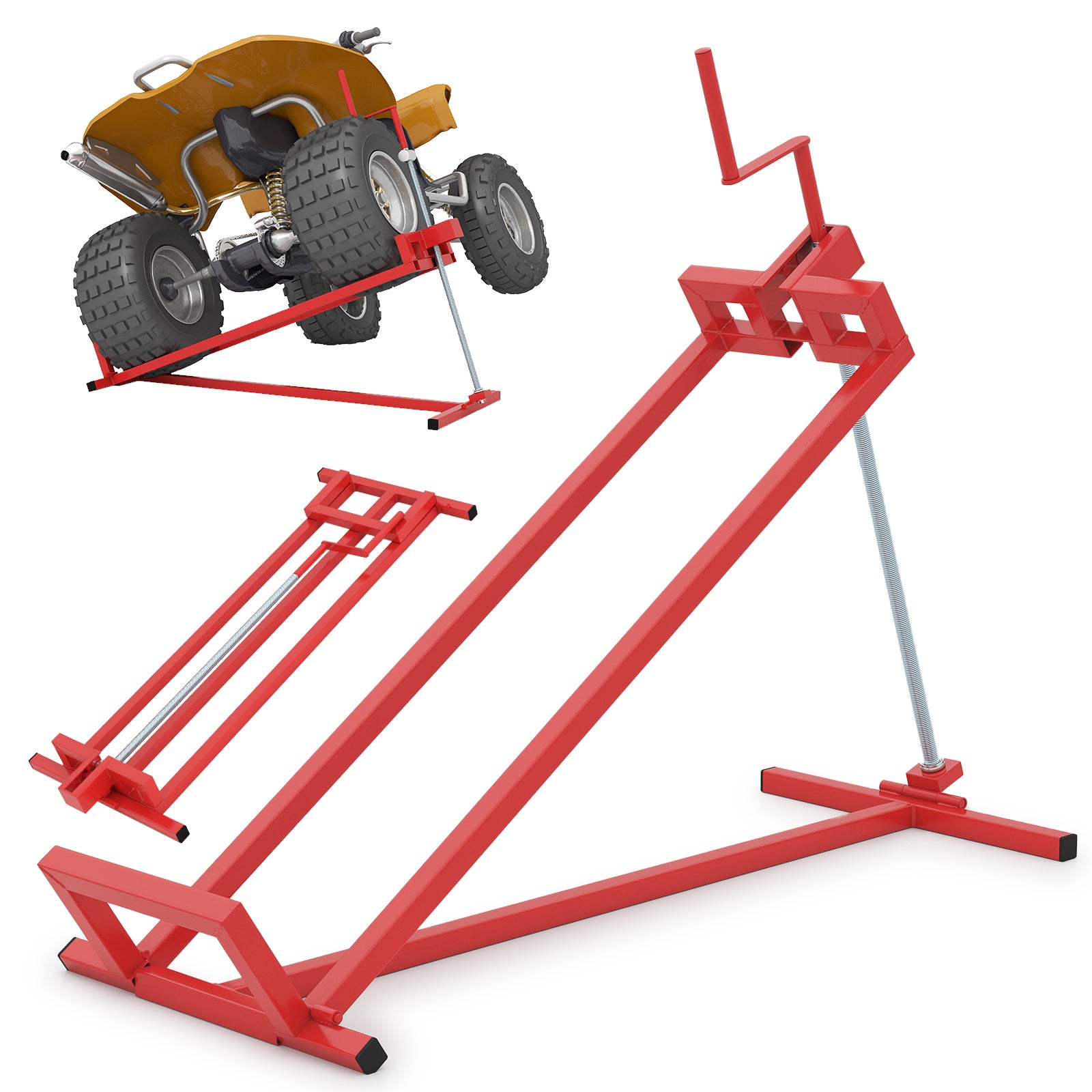 Riding Lawn Mower Lift Jack, Red Garden Tools Red at Gallery Canada