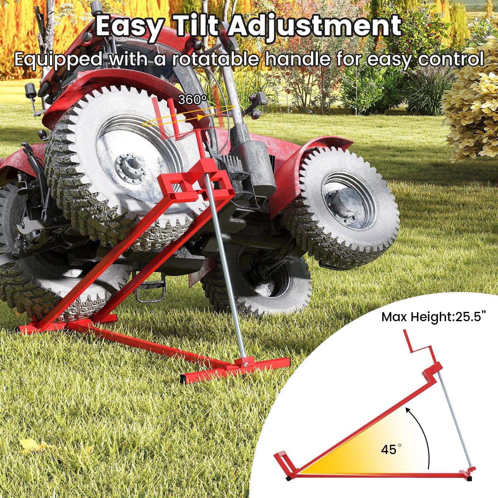 Lawn Mower Lift Jack Riding Mower Lift, Red Garden Tools at Gallery Canada