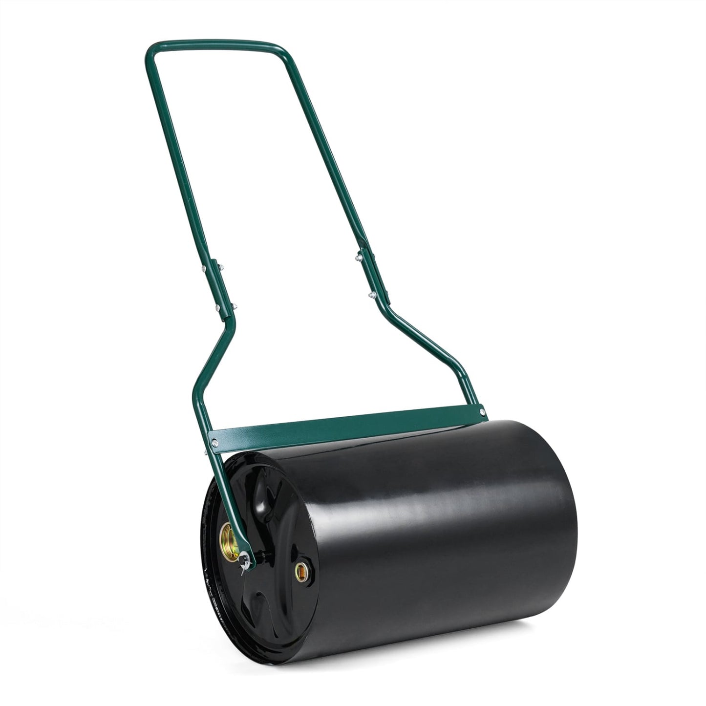 Lawn Roller 12 Gallon Water/Sand Filled Garden Drum Roller with U-shape Handle Lawn Care Tools Black at Gallery Canada
