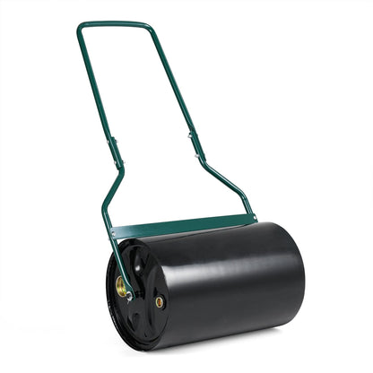 Lawn Roller 12 Gallon Water/Sand Filled Garden Drum Roller with U-shape Handle Lawn Care Tools Black at Gallery Canada