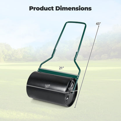 Lawn Roller 12 Gallon Water/Sand Filled Garden Drum Roller with U-shape Handle Lawn Care Tools at Gallery Canada
