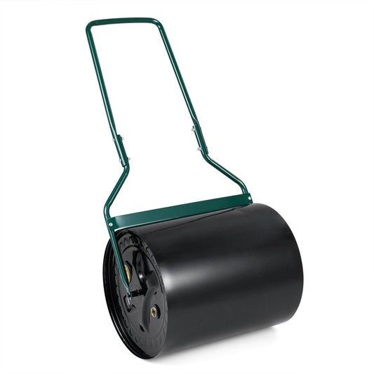 Lawn Roller 16 Gallon Water/Sand Filled Garden Drum Roller with Leak-proof Inlet Lawn Care Tools Black at Gallery Canada