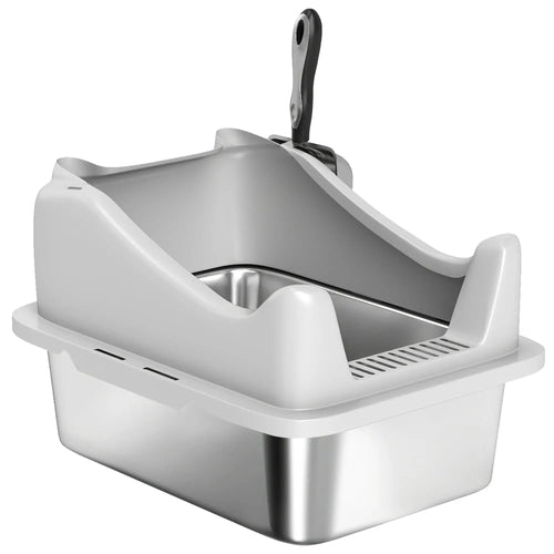 Stainless Steel Cat Litter Box, 17