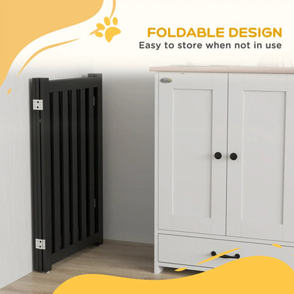 3-Panel Foldable Dog Gate, Medium Size, Black Houses, Kennels & Pens at Gallery Canada