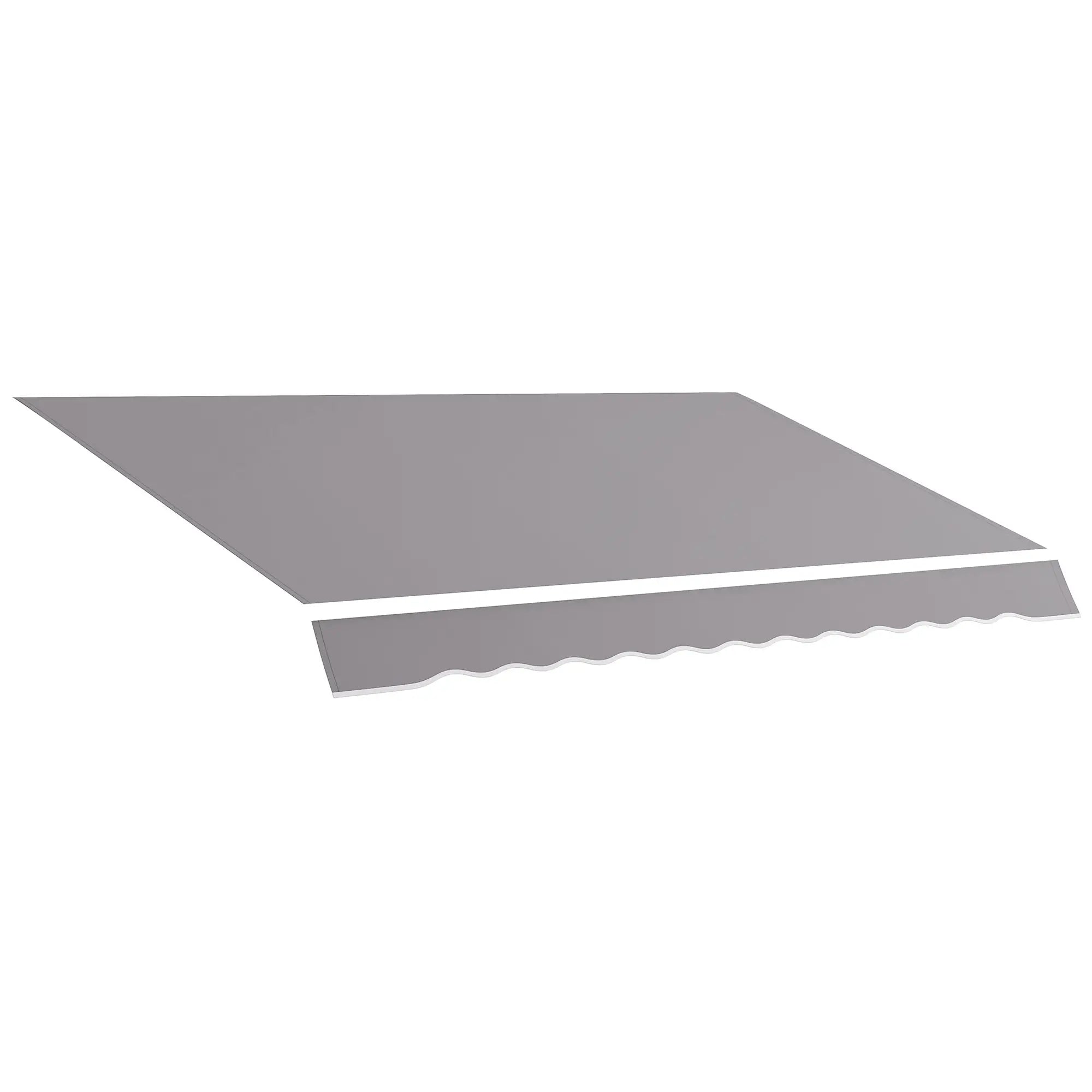 11' x 10' Outdoor Sunshade Canopy, UV Protection, Light Grey Awning Fabric Replacement Light Grey at Gallery Canada